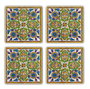 Hermia TAB218511644 Felpudo de Cristal 100% Piedra Natural para el Hogar, Juego de 4 Piezas